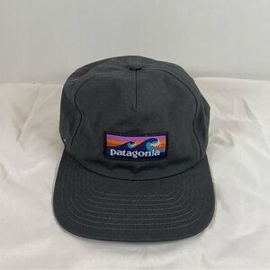 Patagonia Boardshort Label Funfarer SnapBack Hat Cap Ink Wave Logo